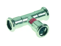 Té à sertir acier, 108mm, FFF, chauffage, VSH XPress Staalverzinkt C1414